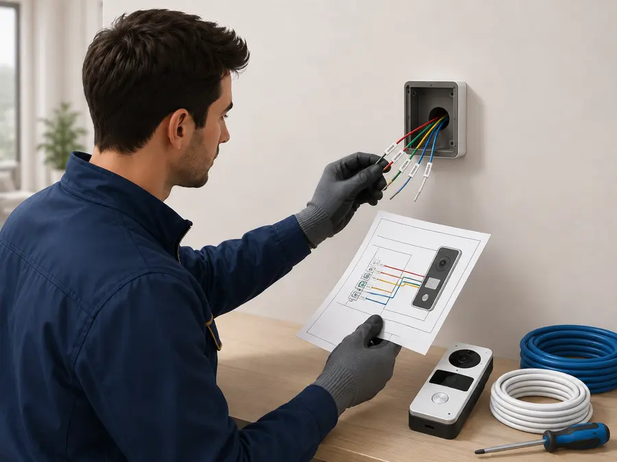 Identificar los cables existentes con el esquema del fabricante