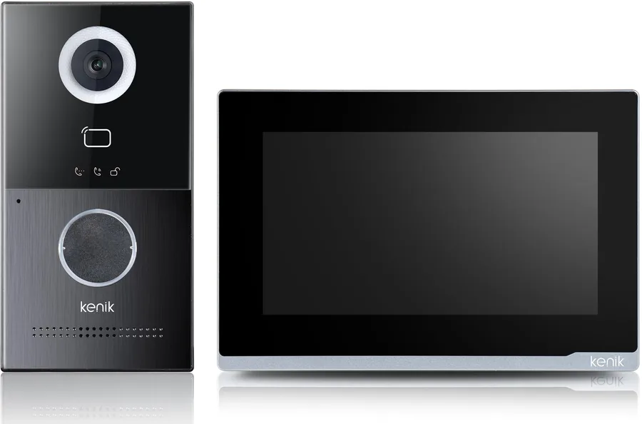 Kit KW02 de videoportero de dos hilos con monitor y placa exterior