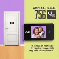 Imagen representativa de una mirilla digital sencilla con pantalla