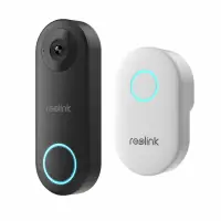 Videoportero Reolink WiFi negro con timbre interior blanco